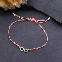 Accessorize Silver-Plated Crystals-Studded Wraparound Bracelet-image-13