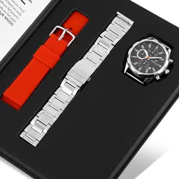 Daniel Klein Limited Men Black Dial & Bracelet Style Straps Analogue Watch Gift Set-44