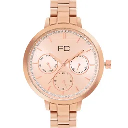French Connection Women Embellished Dial & Stainless Steel Analogue Watch FCN00074C-55