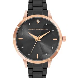French Connection Lucienne Embellished Dial & Stainless Steel Analogue Watch FCN00078F-26