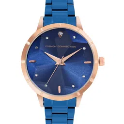 French Connection Women Embellished Dial & Stainless Steel Straps Analogue Watch FCN00078E-83