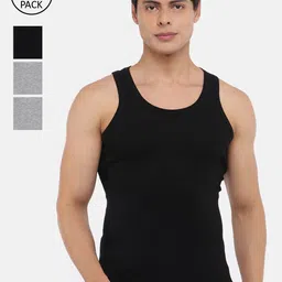 Dollar Bigboss Men Solid Pack of 4 Cotton Vests-image-78