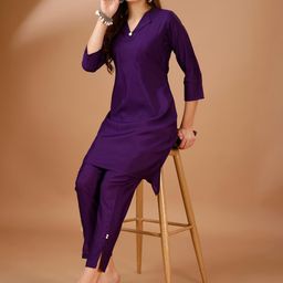 Tikhi Imli Shirt Collar Tunic With Trousers-15
