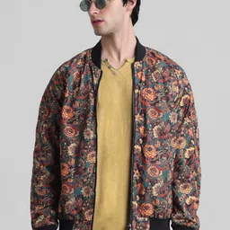 Jack & Jones Floral Printed Bomber Jacket-image-48