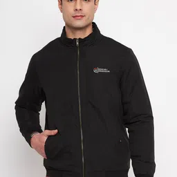 Duke Long Sleeves Mock Collar Bomber Jacket-picture-22