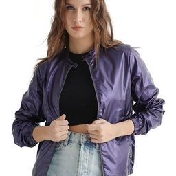 RAREISM Women Purple & Blue Reversible Tailored Jacket-image-73