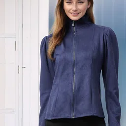 ZYNG Women Suede Tailored Jacket-picture-41