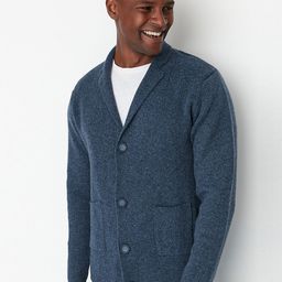 Trendyol Men Blue Longline Tailored Jacket-10