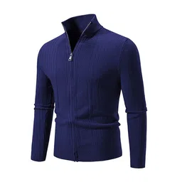 StyleCast x Revolte Men Mock Collar Self Design Casual Windcheater Bomber Jacket-picture-37