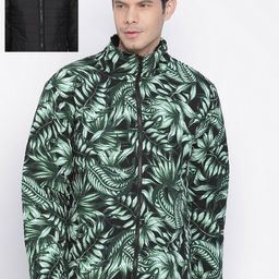 Oxolloxo Men Green Floral Tailored Jacket-image-82