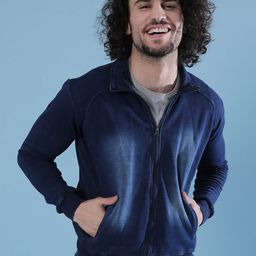 Campus Sutra Men Blue Lightweight Tailored Jacket-image-82