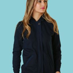 BAESD Women Fleece Lightweight Crop Tailored Jacket-picture-40