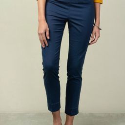 Fabindia Women Slim Fit Formal Cotton Trousers-image-75