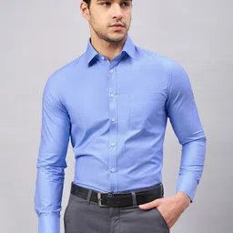 LOUIS STITCH Comfort Regular Fit Cotton Formal Shirt-image-81