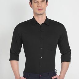 Arrow Spread Collar Pure Cotton Formal Shirt-image-98