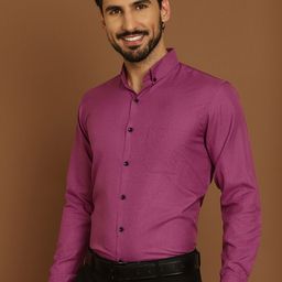 Indian Needle ClassicButton-Down Collar Formal Shirt-image-72