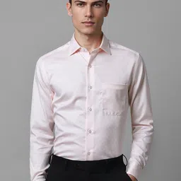 Louis Philippe Self Design Cotton Regular Fit Opaque Formal Shirt-picture-33