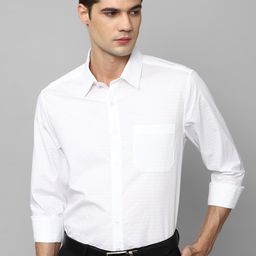 Louis Philippe Spread Collar Slim Fit Pure Cotton Formal Shirt-image-33