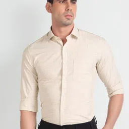 Arrow Slim Fit Spread Collar Cotton Formal Shirt-picture-44