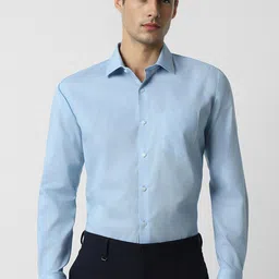 Van Heusen Textured Pure Cotton Formal Shirt-image-25