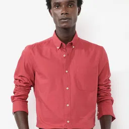 RARE RABBIT Comfort Button-Down Collar Formal Shirt-image-19