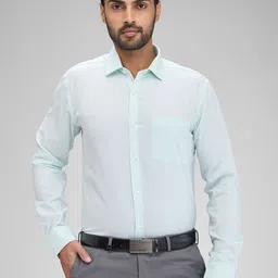 Park Avenue Spread Collar Long Sleeves Slim Fit Cotton Formal Shirt-image-35
