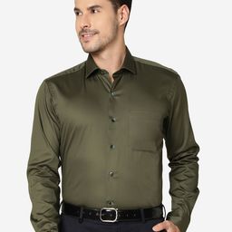 METAL Slim Fit Opaque Pure Cotton Formal Shirt-image-58