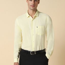 Allen Solly Slim Fit Full Sleeves Linen Blend Formal Shirt-image-45