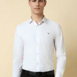 Allen Solly Slim Fit spread collar Long Sleeves Cotton Formal Shirt-image-83