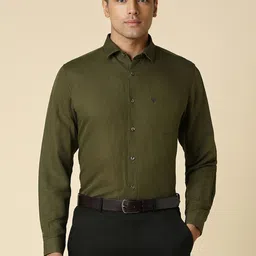 Allen Solly Spread Collar Slim Fit Opaque Formal Shirt-picture-29