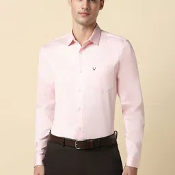 Allen Solly Cotton Spread Collar Long Sleeves Slim Fit Opaque Formal Shirt-image-43