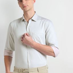 Arrow  Slim Fit Opaque Cotton Formal Shirt-picture-49
