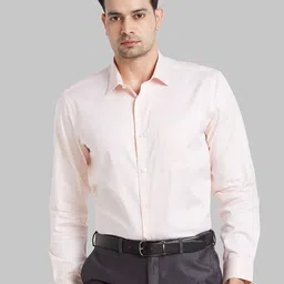 Park Avenue Spread Collar Long Sleeves Regular Fit Cotton Formal Shirt-image-86