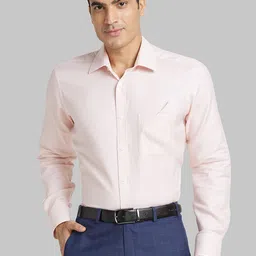 Park Avenue Spread Collar Long Sleeves Regular Fit Cotton Formal Shirt-image-38