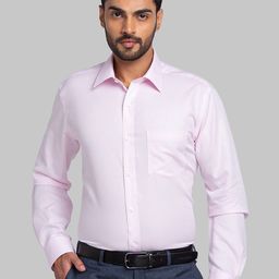 Park Avenue Textured Self Design Cotton Opaque Formal Shirt-image-66
