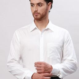 Park Avenue Self Design Spread Collar Cotton Formal Shirt-image-69