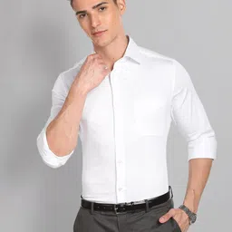 AD By Arvind Spread Collar Formal Shirt-image-87