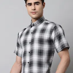 JAINISH Men Classic Tartan Checks Checked Cotton Formal Shirt-image-15