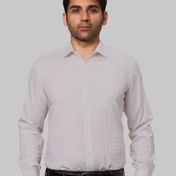 Park Avenue Checked Cotton Formal Shirt-image-67