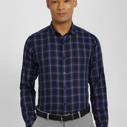 Allen Solly Checked Pure Cotton Slim Fit Formal Shirt-image-20