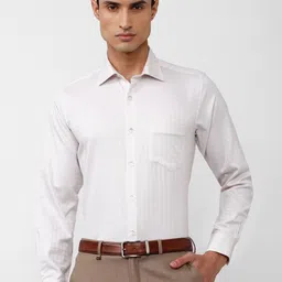 Van Heusen Men Grid Tattersall Checked Formal Pure Cotton Shirt-image-12