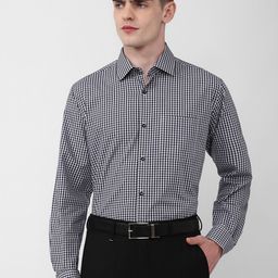 Van Heusen Checked Cotton Formal Shirt-image-55