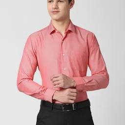 Peter England Men Pink Formal Shirt-picture-7