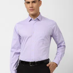 Van Heusen World Wear Geometric Printed Opaque Formal Pure Cotton Shirt-image-30