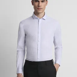 Peter England Slim Fit Spread Collar Long Sleeves Formal Shirt-picture-31