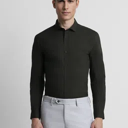 Peter England Slim Fit Spread Collar Long Sleeves Formal Shirt-picture-30