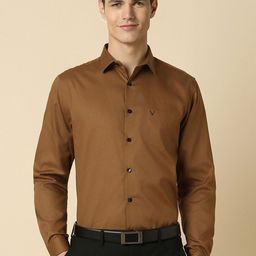Allen Solly Textured Slim Fit Cotton Formal Shirt-image-34