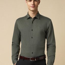 Allen Solly Spread Collar Slim Fit Formal Pure Cotton Shirt-picture-33