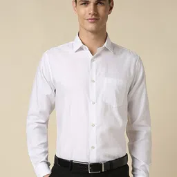 Allen Solly Slim Fit Textured Pure Cotton Formal Shirt-picture-21
