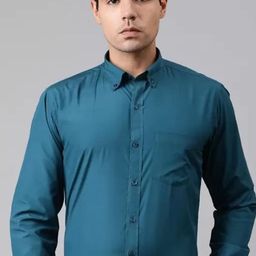 English Navy Slim Fit Formal Shirt-image-54